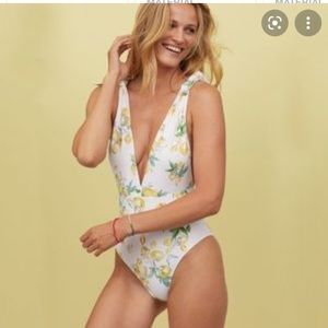 HM lemon print swimsuit